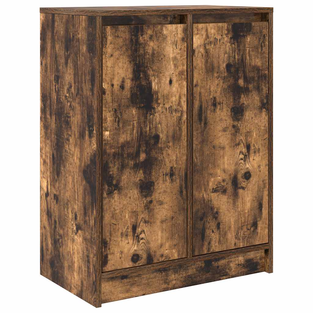 Buffet chêne fumé 57x34x76 cm bois d'ingénierie