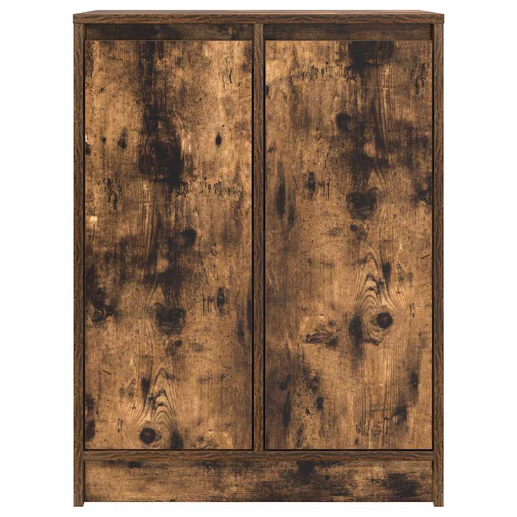 Buffet chêne fumé 57x34x76 cm bois d'ingénierie