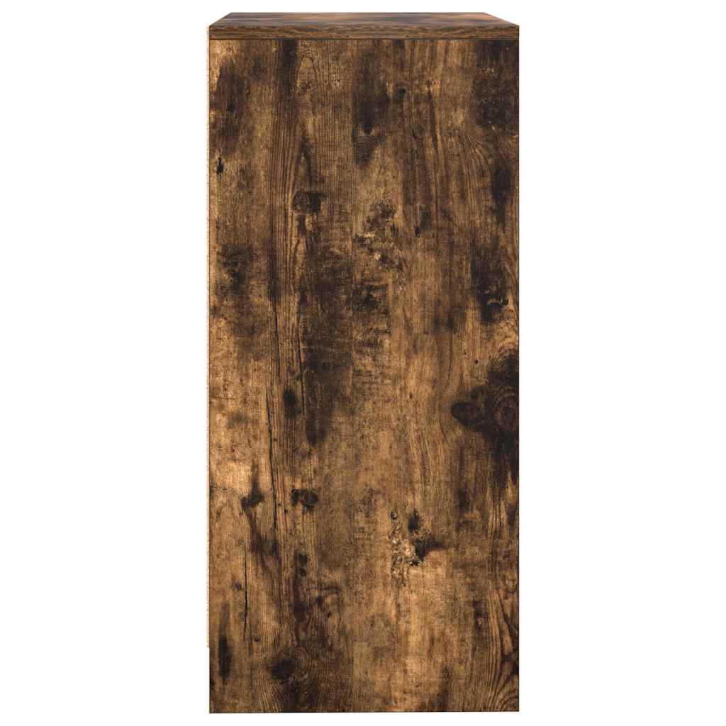 Buffet chêne fumé 57x34x76 cm bois d'ingénierie
