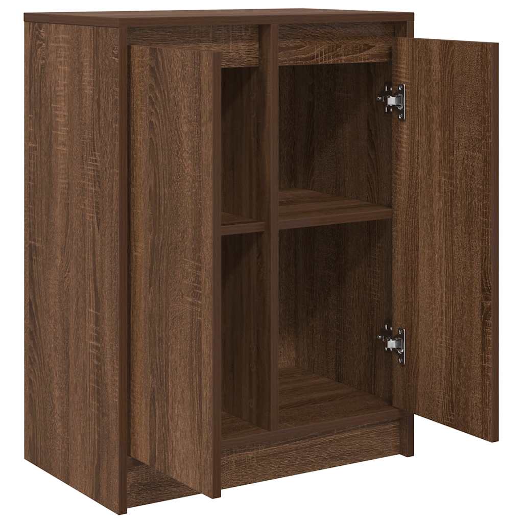 Buffet chêne marron 57x34x76 cm bois d'ingénierie - XIOS