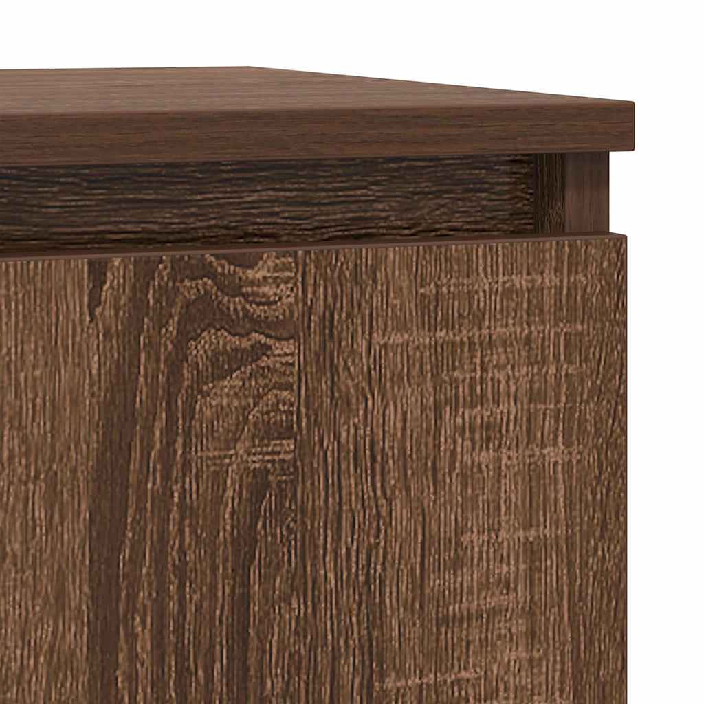 Buffet chêne marron 57x34x76 cm bois d'ingénierie - XIOS