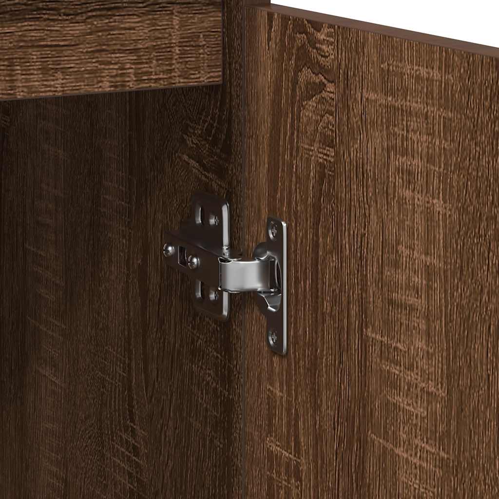 Buffet chêne marron 57x34x76 cm bois d'ingénierie - XIOS