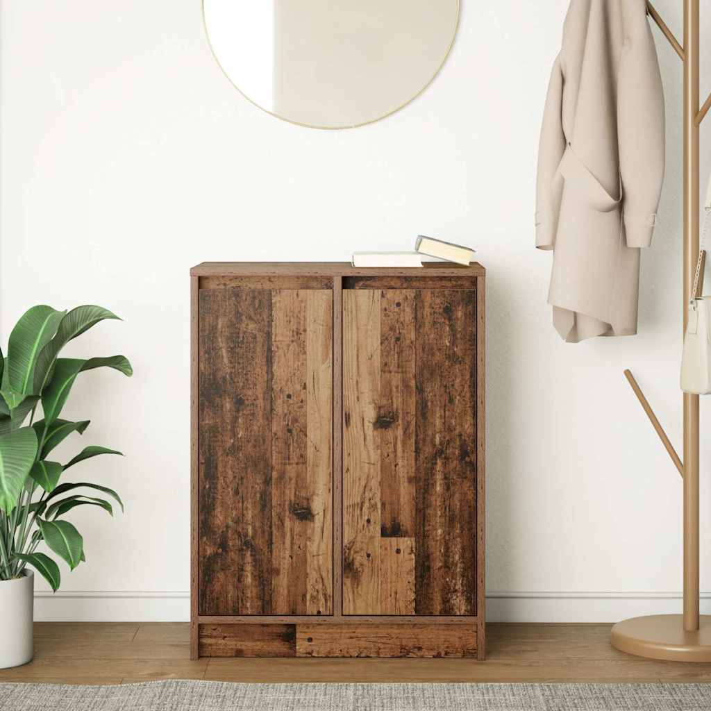 Buffet vieux bois 57x34x76 cm bois d'ingénierie - XIOS