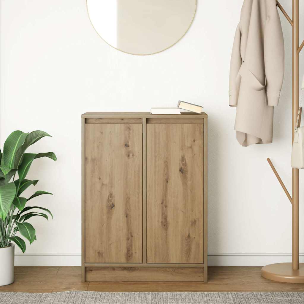 Buffet chêne artisanal 57x34x76 cm bois d'ingénierie - XIOS