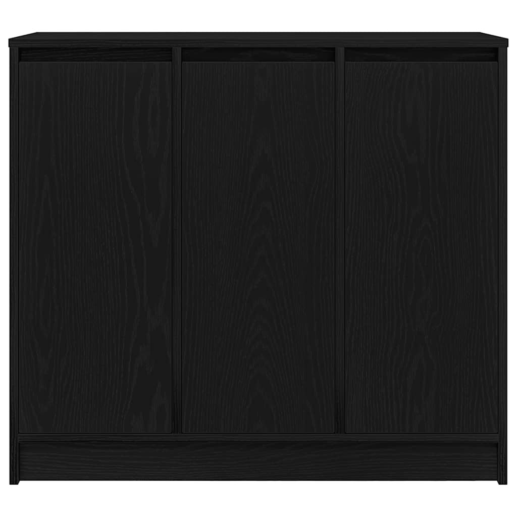 Buffet chêne noir 85x34x76 cm bois d'ingénierie - XIOS
