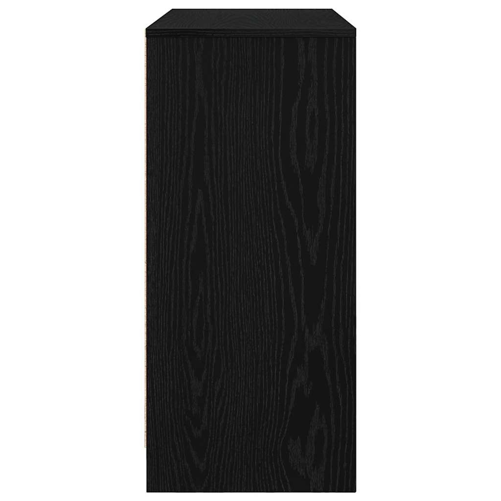 Buffet chêne noir 85x34x76 cm bois d'ingénierie - XIOS