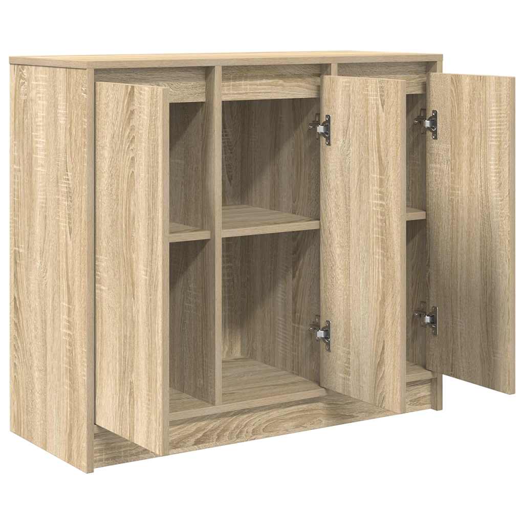 Buffet chêne sonoma 85x34x76 cm bois d'ingénierie - XIOS