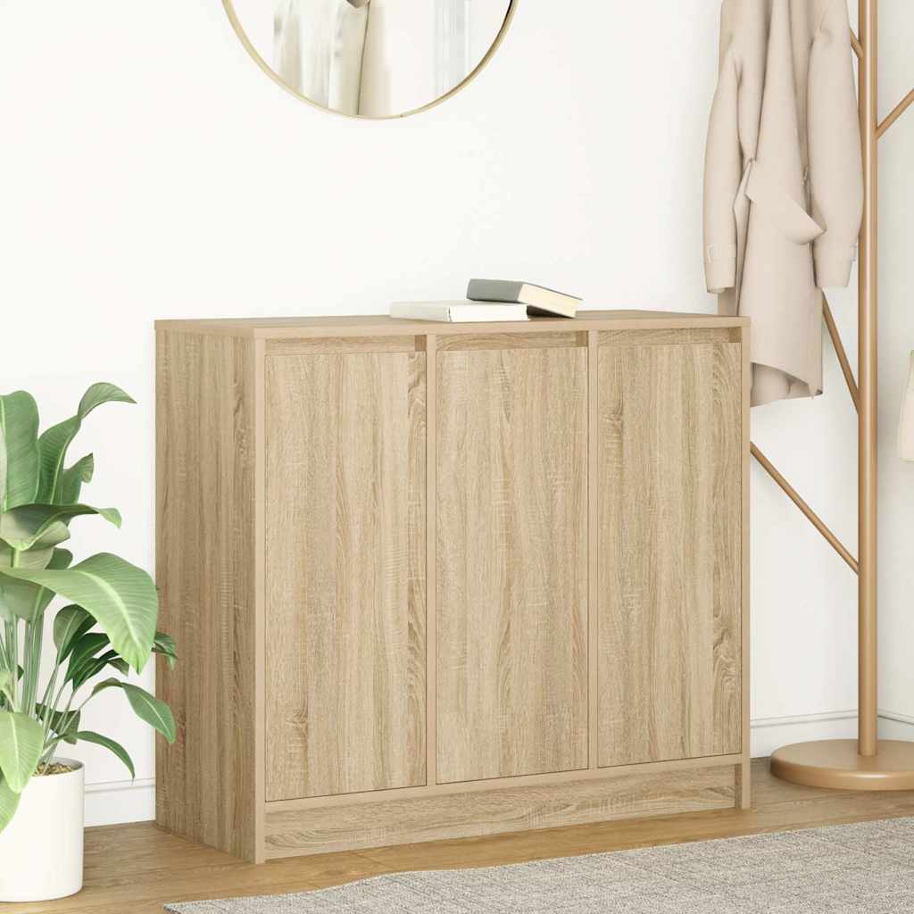 Buffet chêne sonoma 85x34x76 cm bois d'ingénierie - XIOS