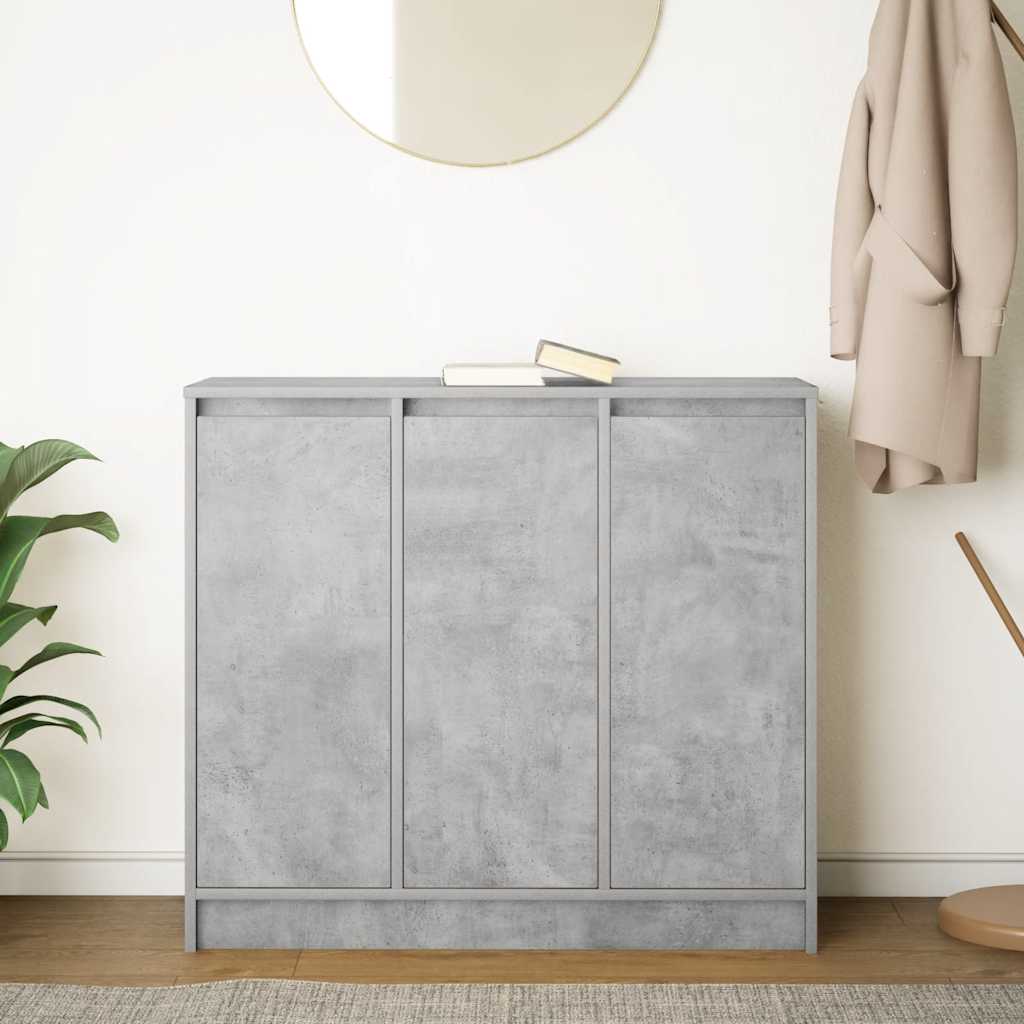 Buffet gris béton 85x34x76 cm bois d'ingénierie - XIOS