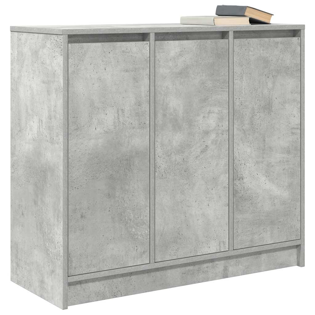 Buffet gris béton 85x34x76 cm bois d'ingénierie - XIOS