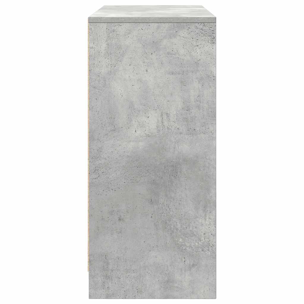 Buffet gris béton 85x34x76 cm bois d'ingénierie - XIOS