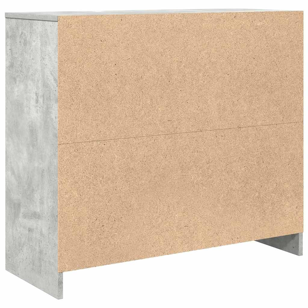 Buffet gris béton 85x34x76 cm bois d'ingénierie - XIOS