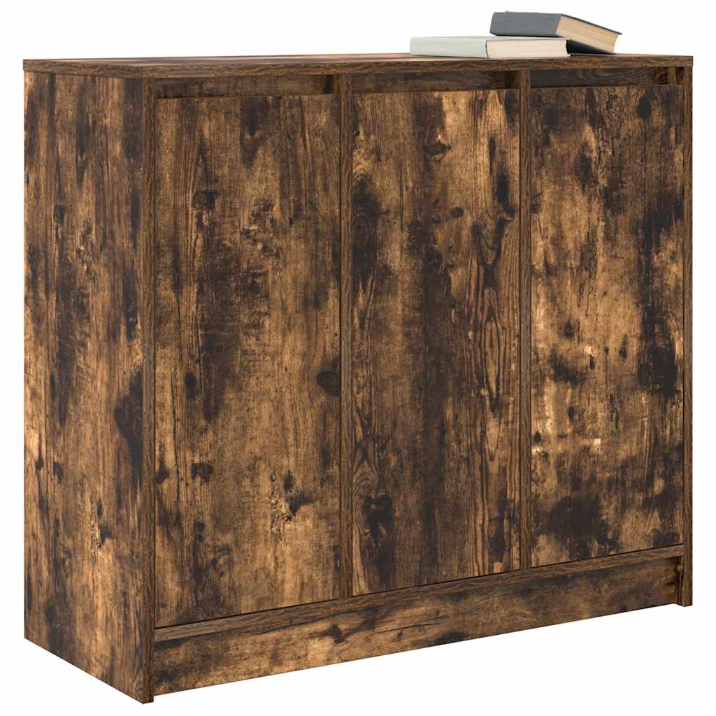 Buffet chêne fumé 85x34x76 cm bois d'ingénierie - XIOS