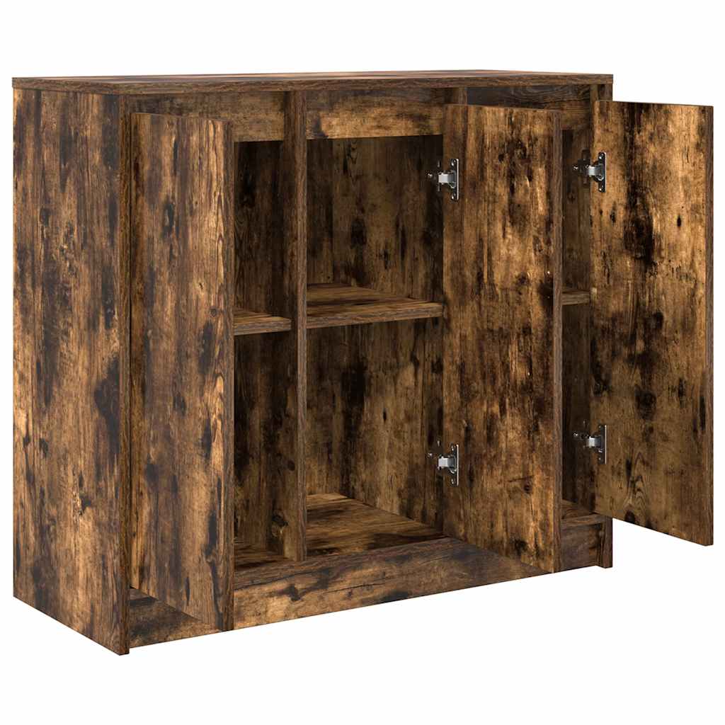 Buffet chêne fumé 85x34x76 cm bois d'ingénierie - XIOS