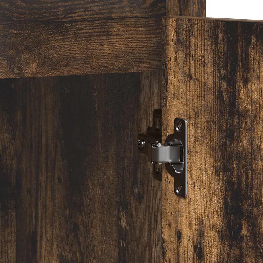 Buffet chêne fumé 85x34x76 cm bois d'ingénierie - XIOS
