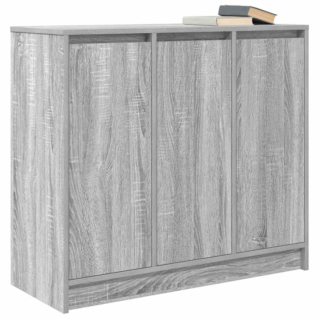 Buffet sonoma gris 85x34x76 cm bois d'ingénierie - XIOS