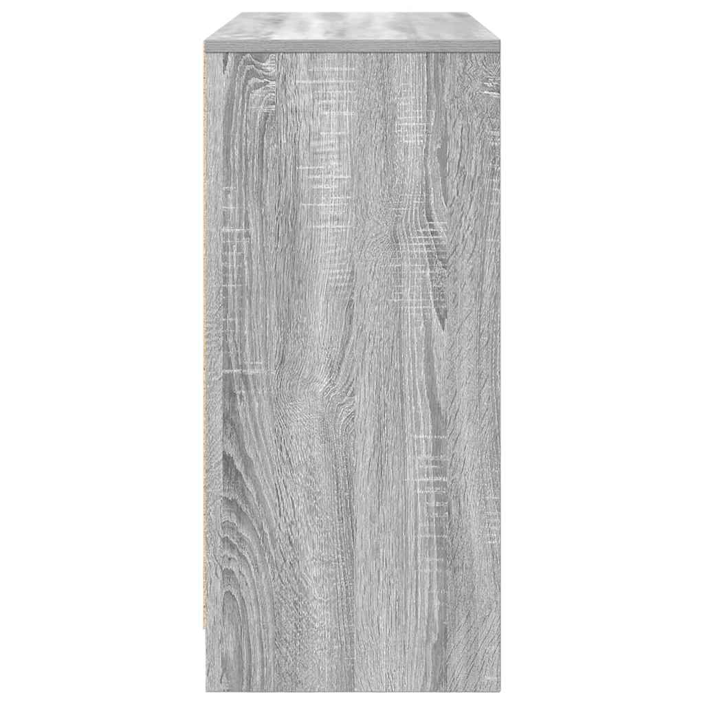 Buffet sonoma gris 85x34x76 cm bois d'ingénierie - XIOS