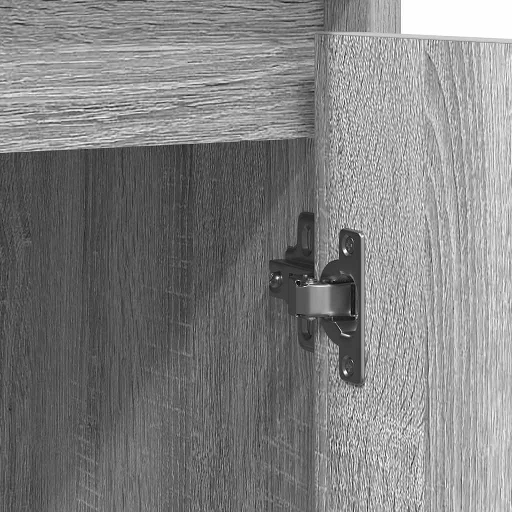 Buffet sonoma gris 85x34x76 cm bois d'ingénierie - XIOS