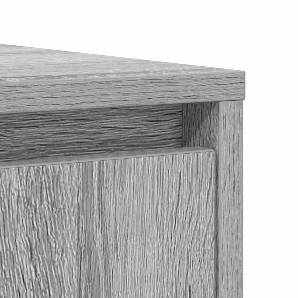 Buffet sonoma gris 85x34x76 cm bois d'ingénierie - XIOS