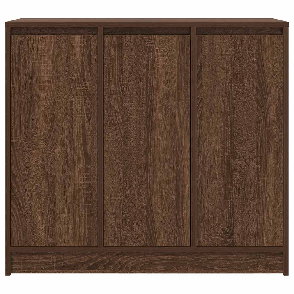Buffet chêne marron 85x34x76 cm bois d'ingénierie - XIOS