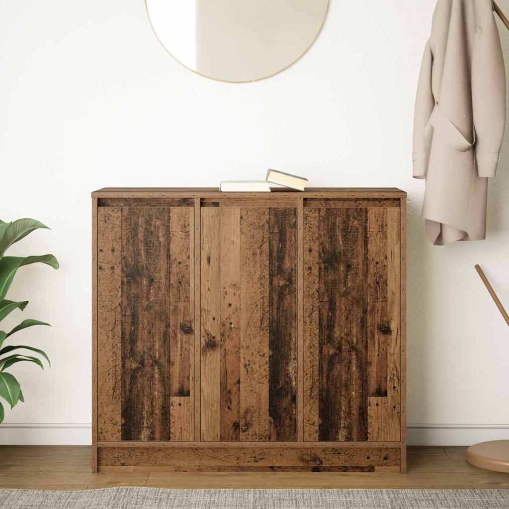 Buffet vieux bois 85x34x76 cm bois d'ingénierie - XIOS