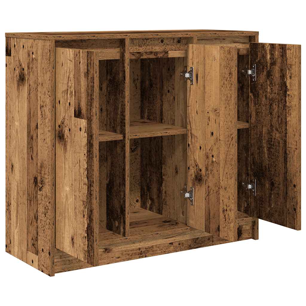 Buffet vieux bois 85x34x76 cm bois d'ingénierie - XIOS