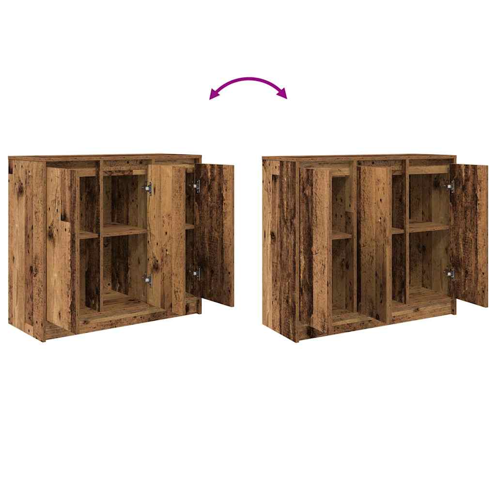 Buffet vieux bois 85x34x76 cm bois d'ingénierie - XIOS