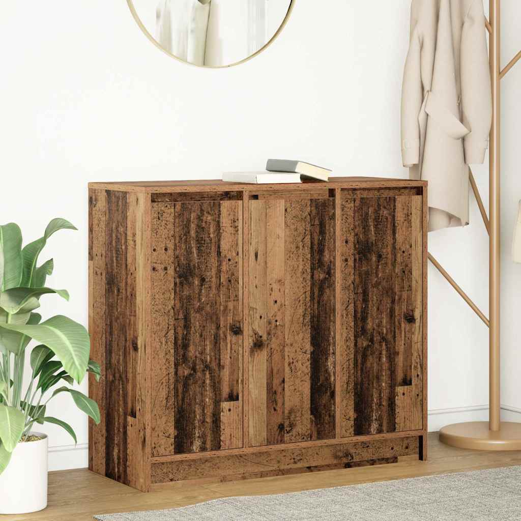 Buffet vieux bois 85x34x76 cm bois d'ingénierie - XIOS