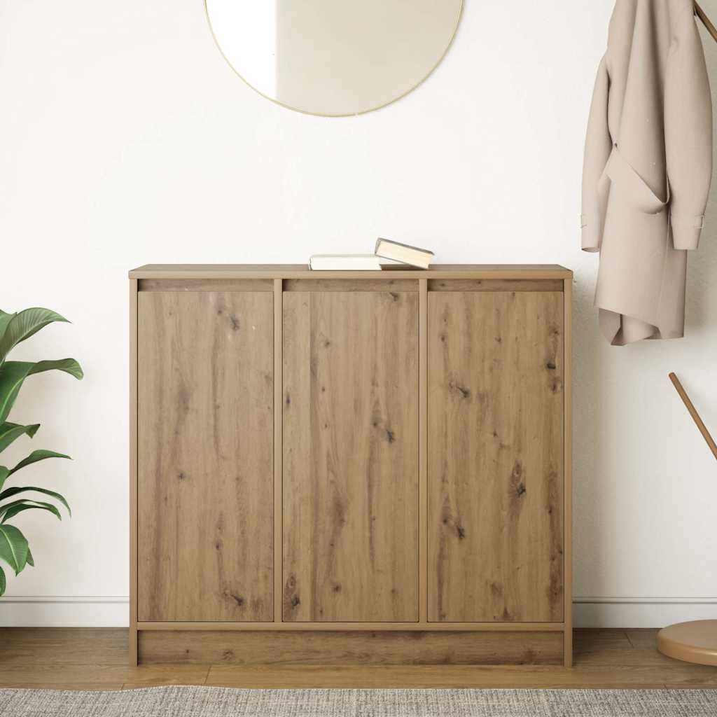 Buffet chêne artisanal 85x34x76 cm bois d'ingénierie - XIOS