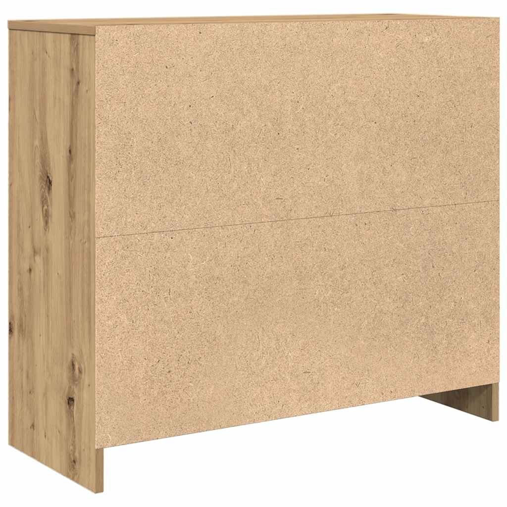 Buffet chêne artisanal 85x34x76 cm bois d'ingénierie - XIOS