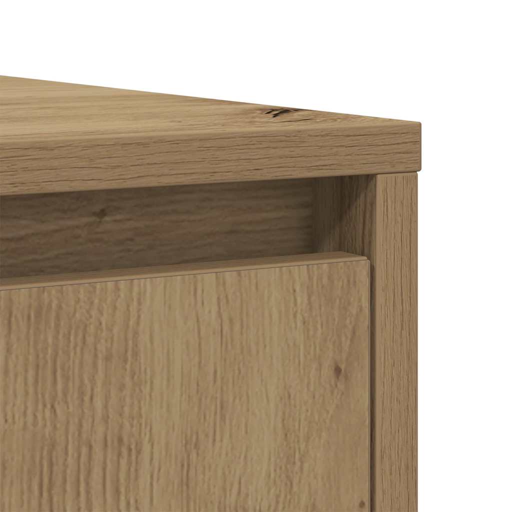 Buffet chêne artisanal 85x34x76 cm bois d'ingénierie - XIOS