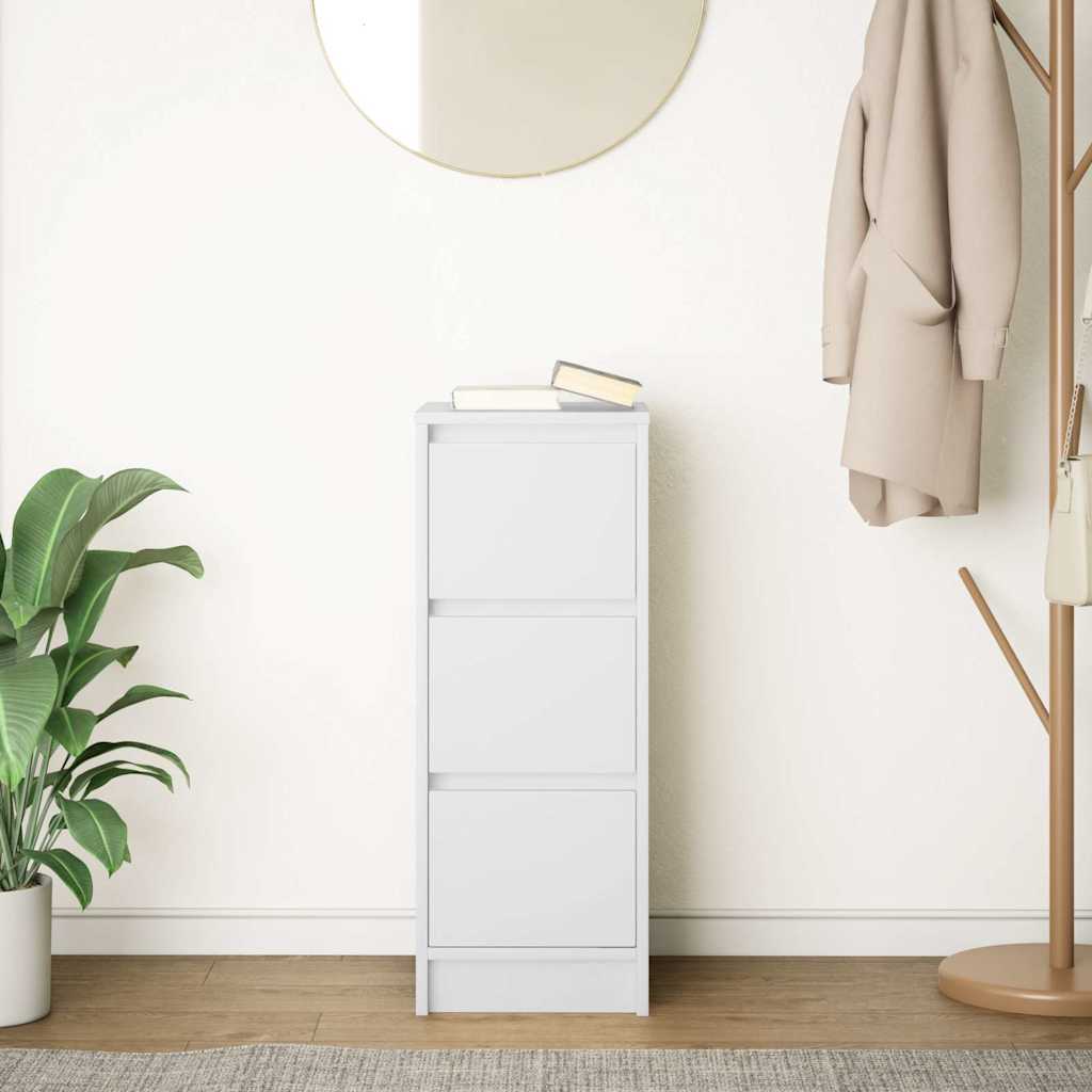 Buffet blanc 29,5x34x76 cm bois d'ingénierie - XIOS