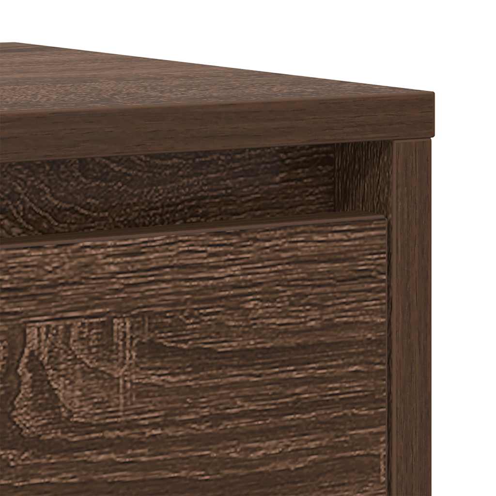 Buffet chêne marron 29,5x34x76 cm bois d'ingénierie - XIOS