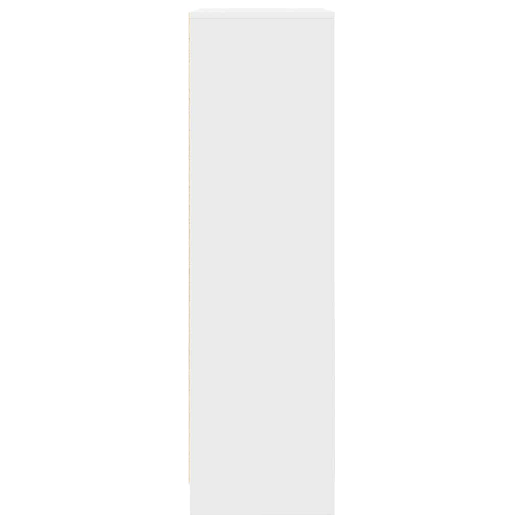 Armoire avec tiroir blanc 55,5x34x119,5 cm bois d'ingénierie - XIOS