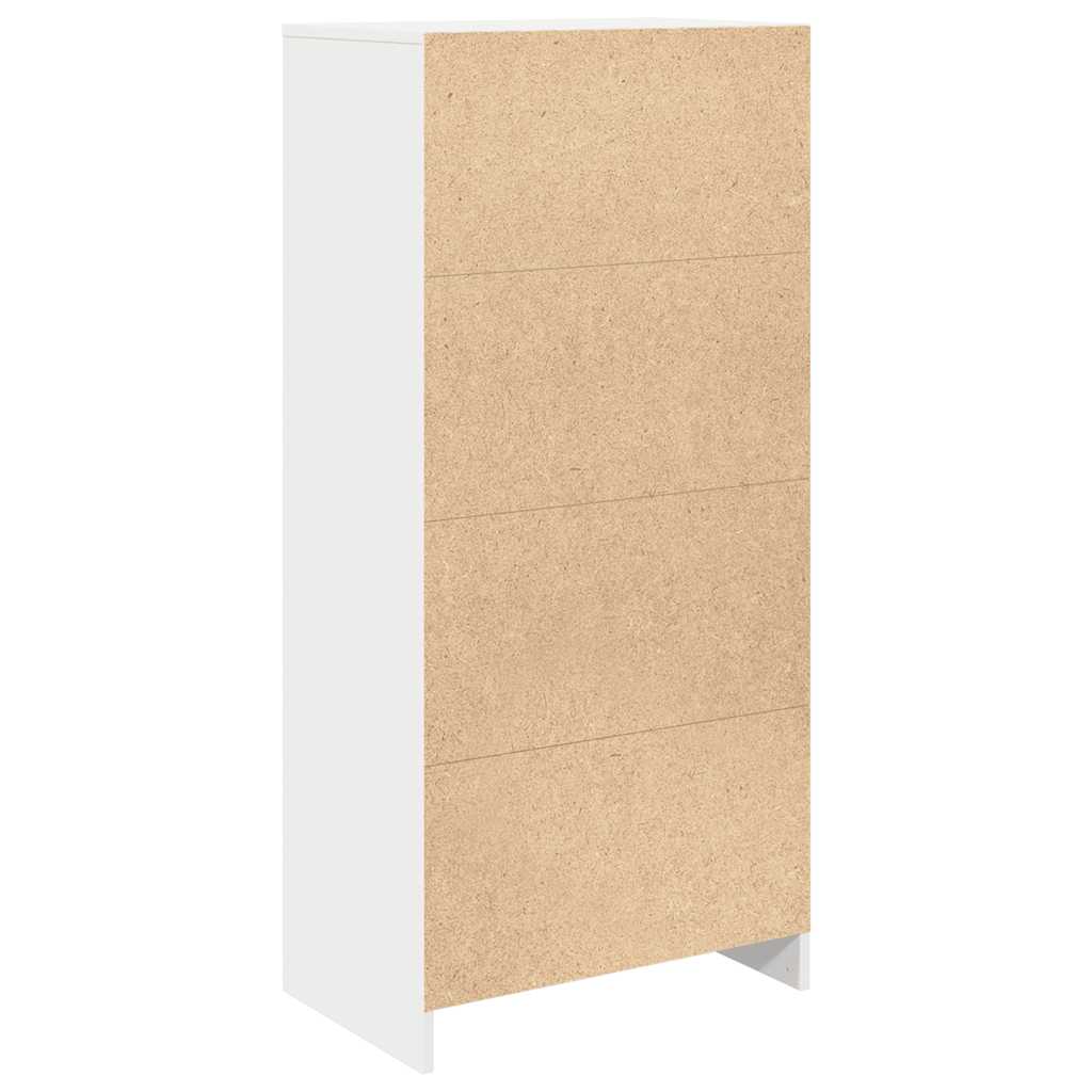 Armoire avec tiroir blanc 55,5x34x119,5 cm bois d'ingénierie - XIOS
