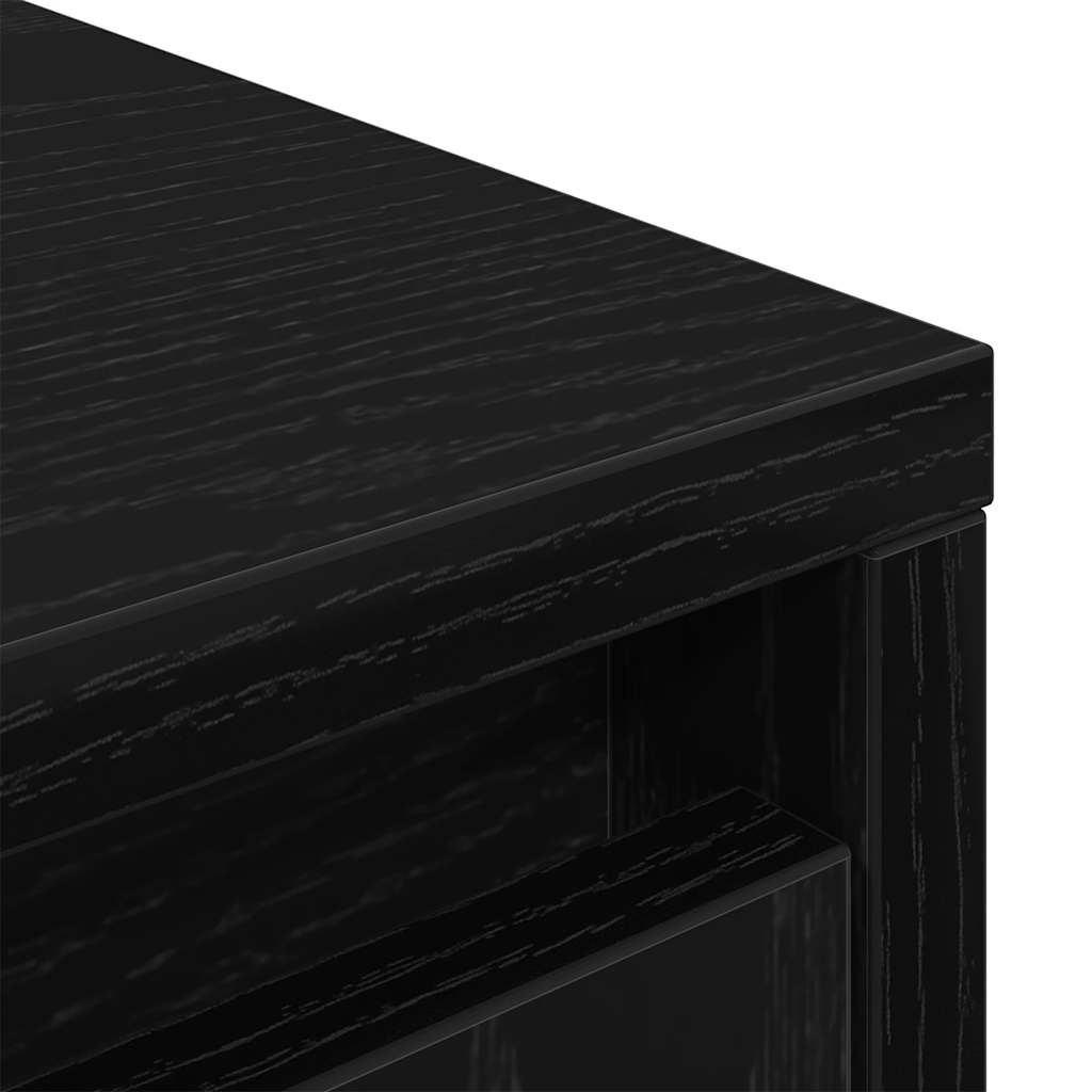 Armoire avec tiroir chêne noir 55,5x34x119,5 cm bois ingénierie - XIOS