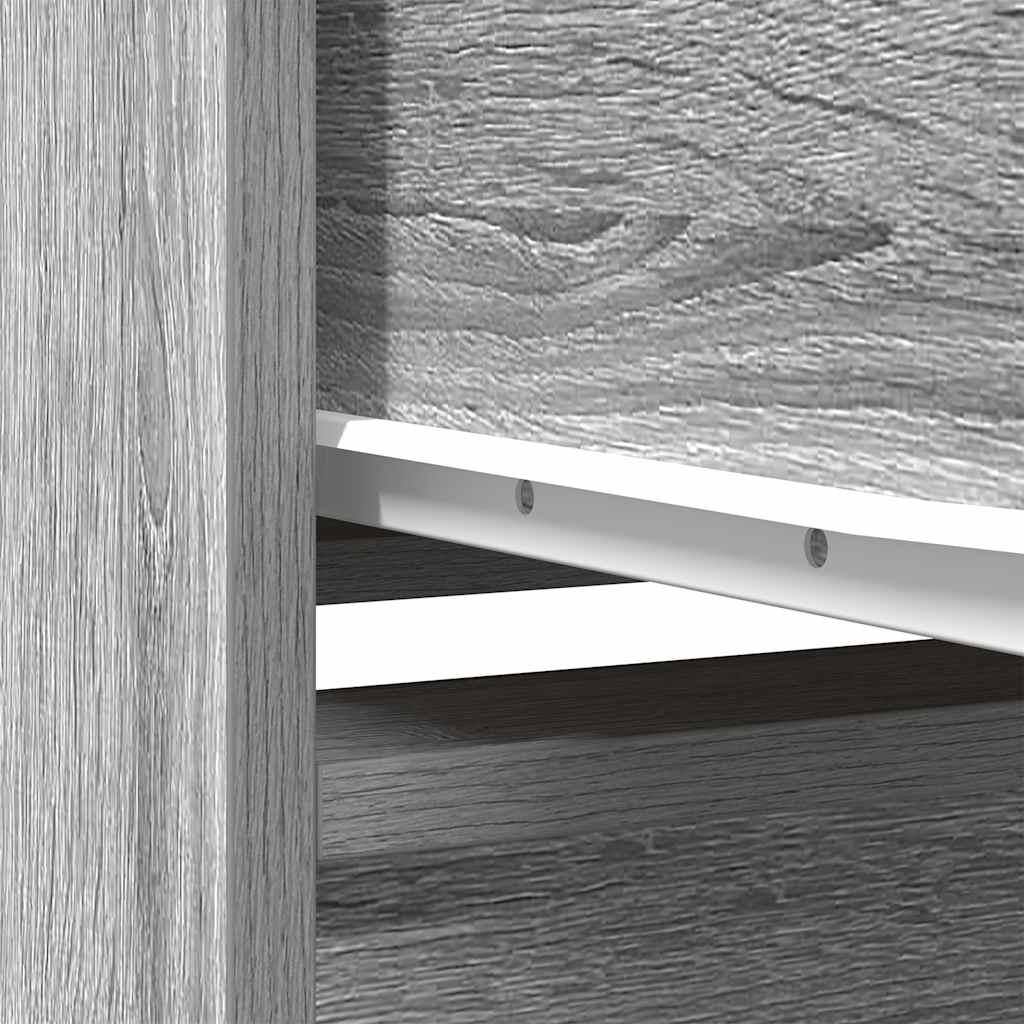Armoire tiroir sonoma gris 55,5x34x119,5 cm bois d'ingénierie - XIOS