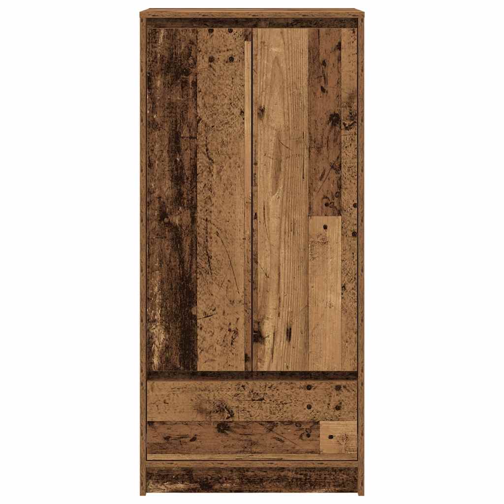 Armoire avec tiroir vieux bois 55,5x34x119,5 cm bois ingénierie - XIOS