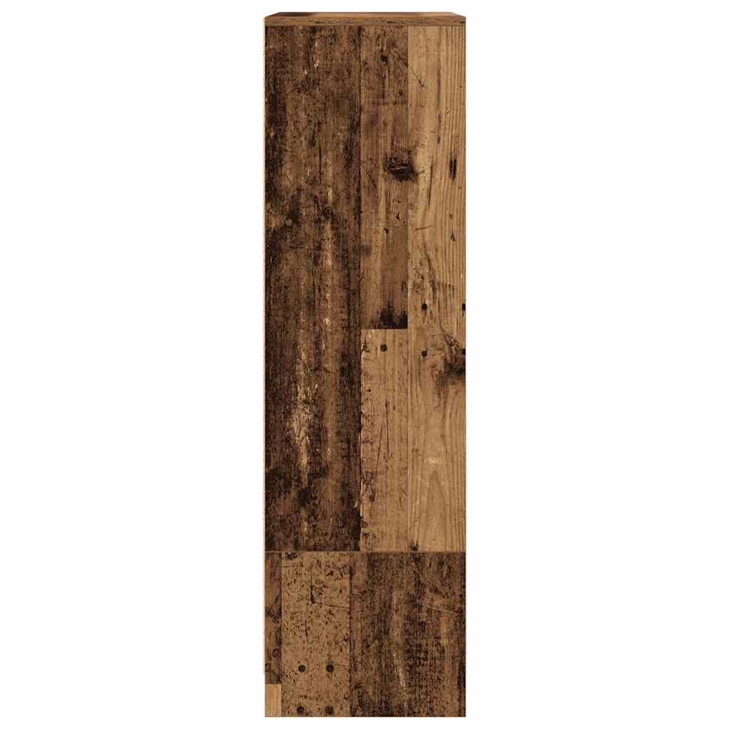 Armoire avec tiroir vieux bois 55,5x34x119,5 cm bois ingénierie - XIOS