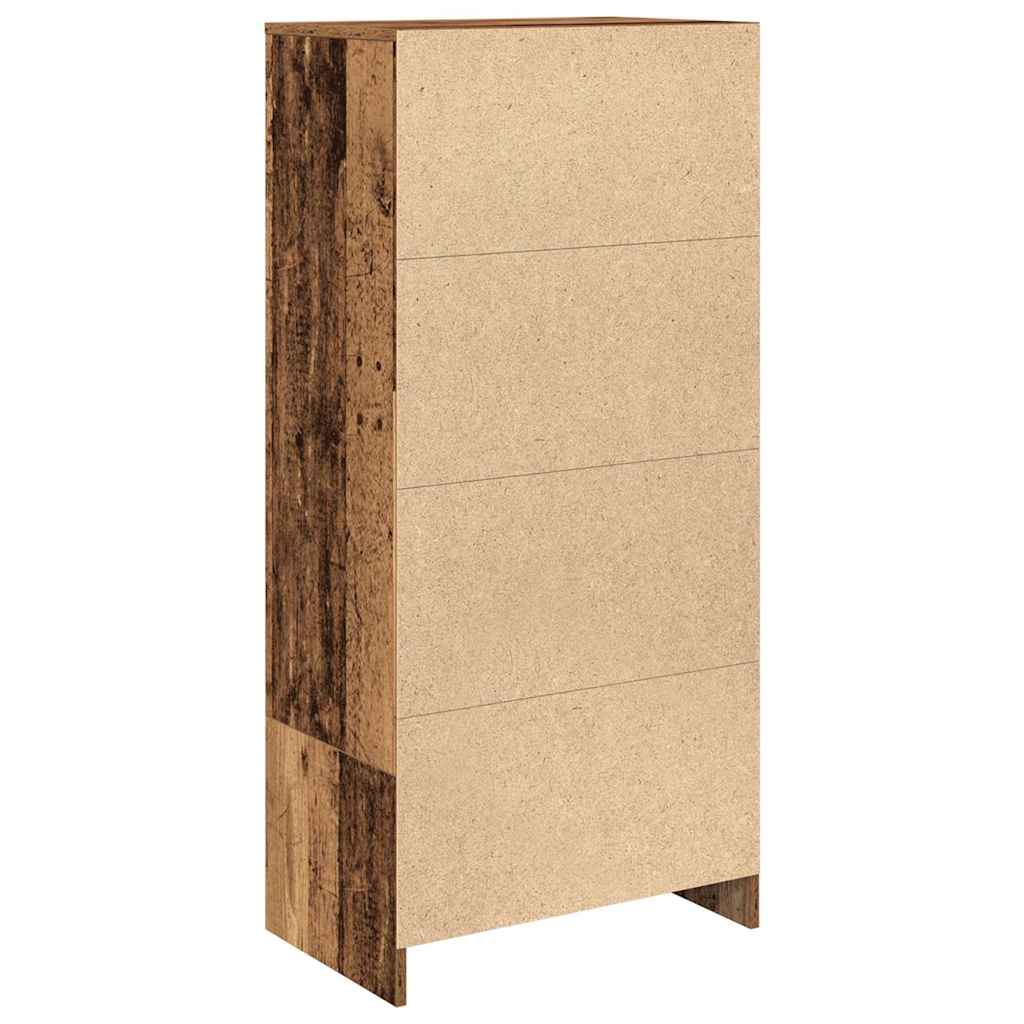 Armoire avec tiroir vieux bois 55,5x34x119,5 cm bois ingénierie - XIOS