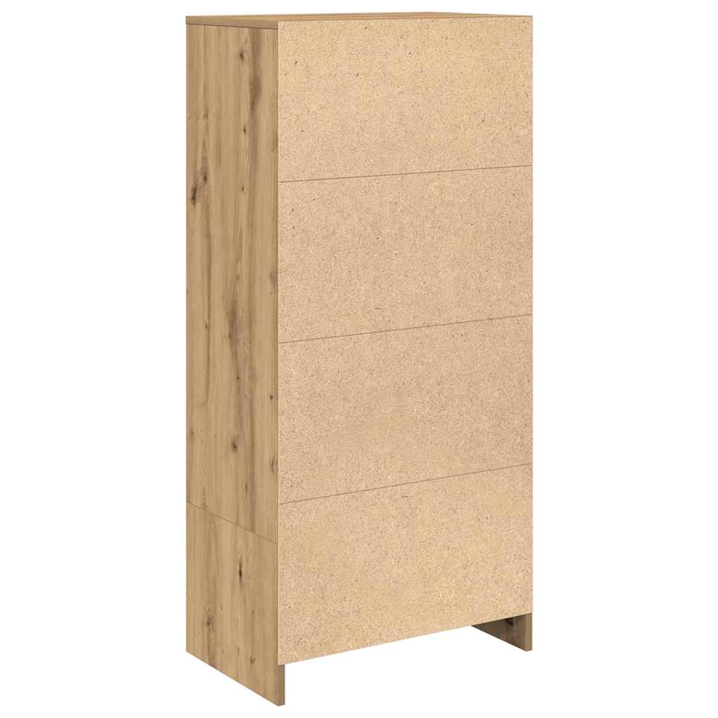 Armoire avec tiroir chêne artisanal 55,5x34x119,5 cm - XIOS