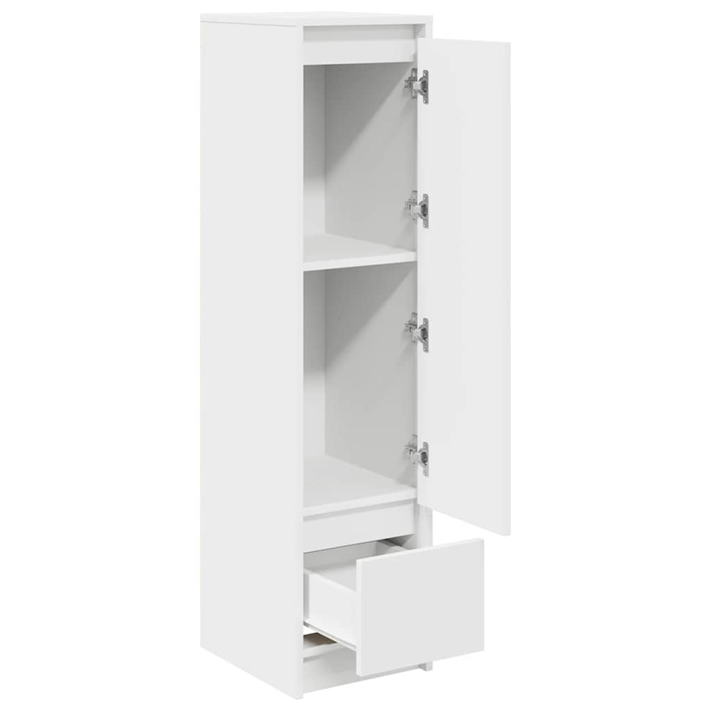 Buffet haut blanc 29,5x34x119,5 cm bois d'ingénierie - XIOS