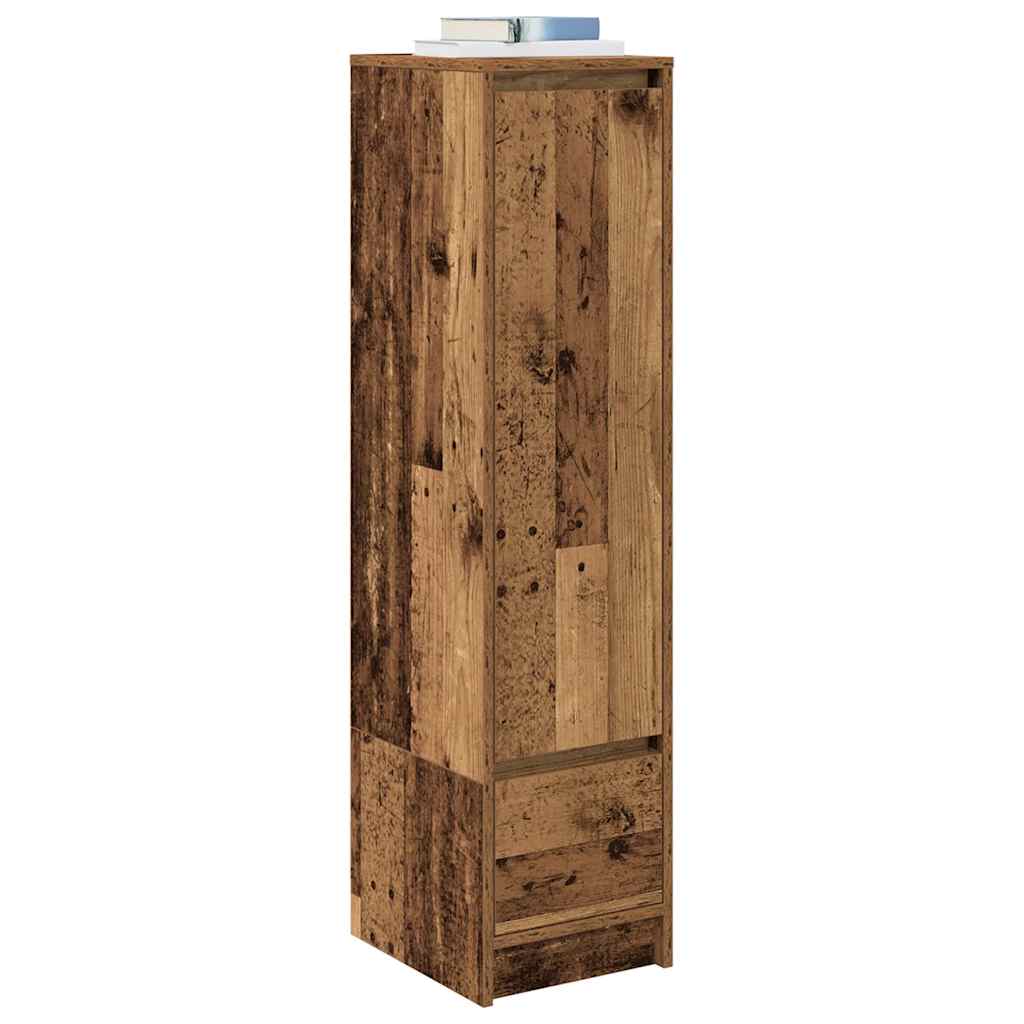 Buffet haut 29,5x34x119,5 cm vieux bois bois d'ingénierie - XIOS