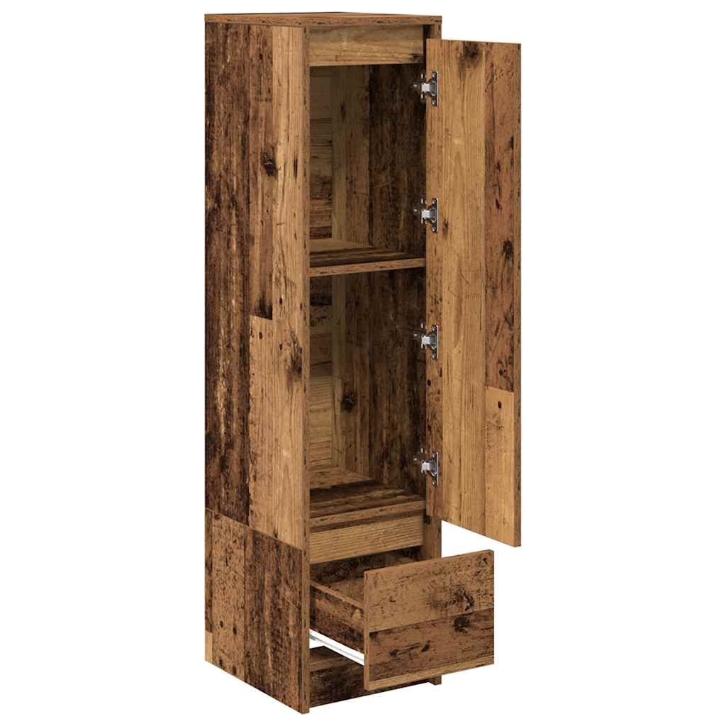 Buffet haut 29,5x34x119,5 cm vieux bois bois d'ingénierie - XIOS