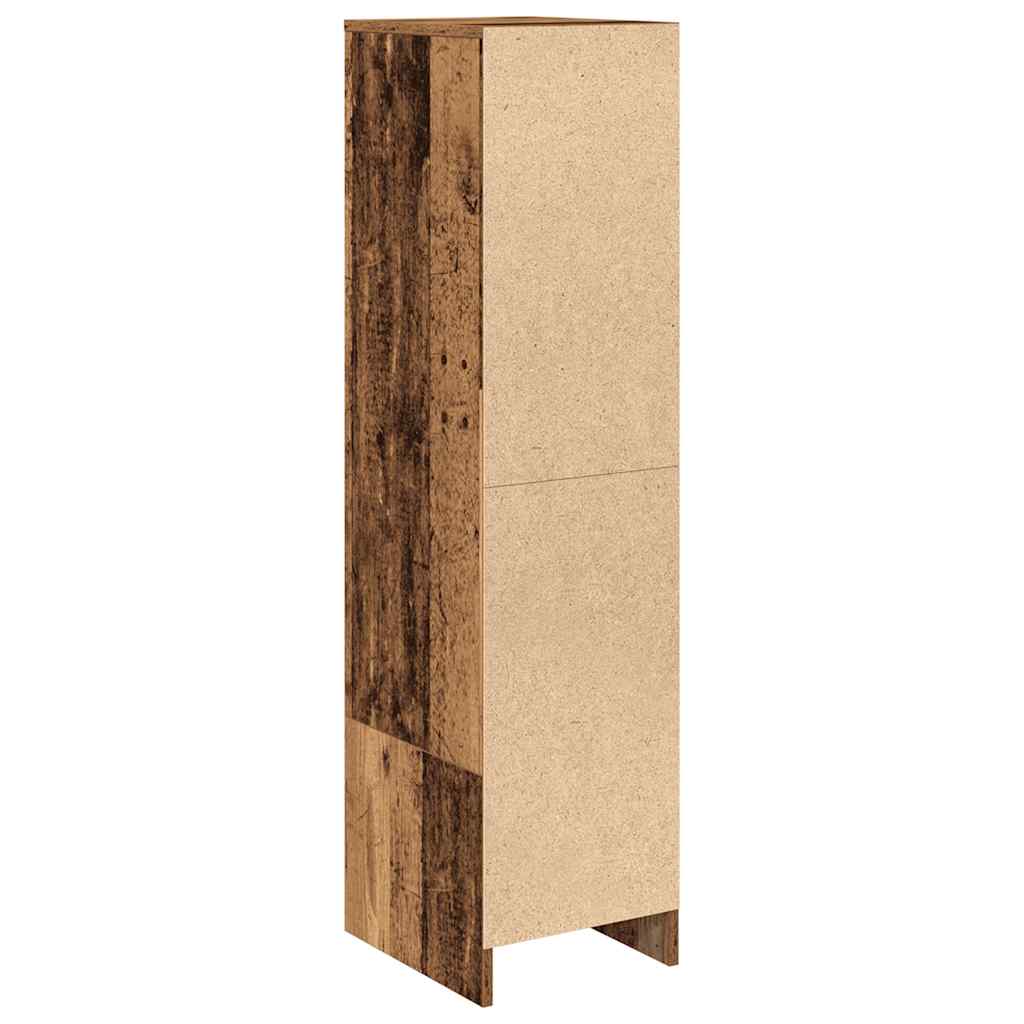 Buffet haut 29,5x34x119,5 cm vieux bois bois d'ingénierie - XIOS