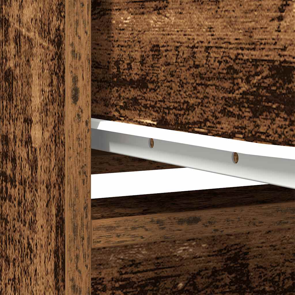 Buffet haut 29,5x34x119,5 cm vieux bois bois d'ingénierie - XIOS