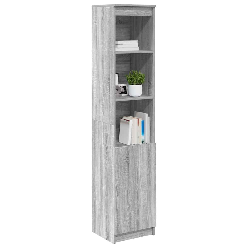 Buffet sonoma gris 37,5x35x180 cm bois d'ingénierie - XIOS