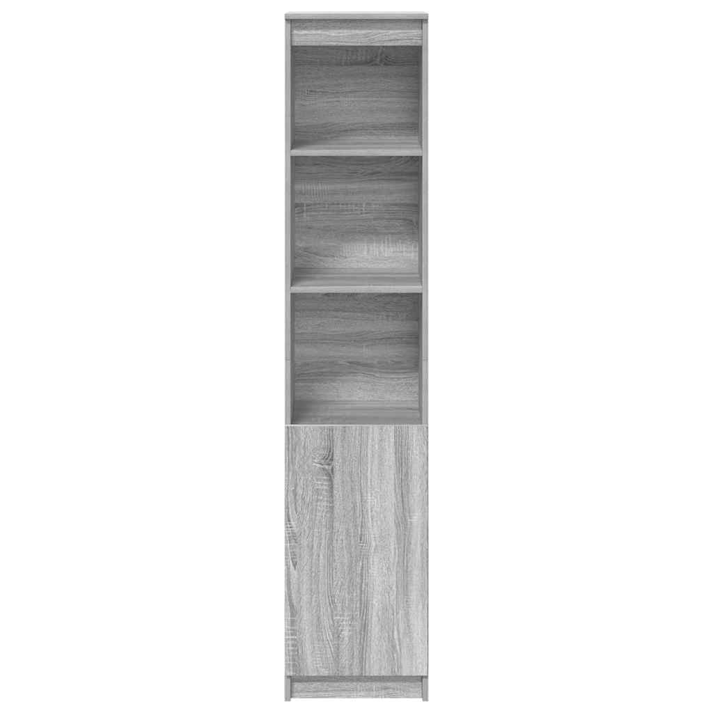 Buffet sonoma gris 37,5x35x180 cm bois d'ingénierie - XIOS