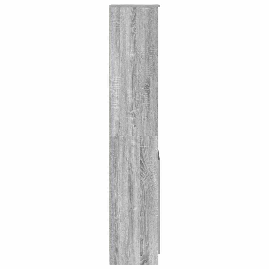 Buffet sonoma gris 37,5x35x180 cm bois d'ingénierie - XIOS