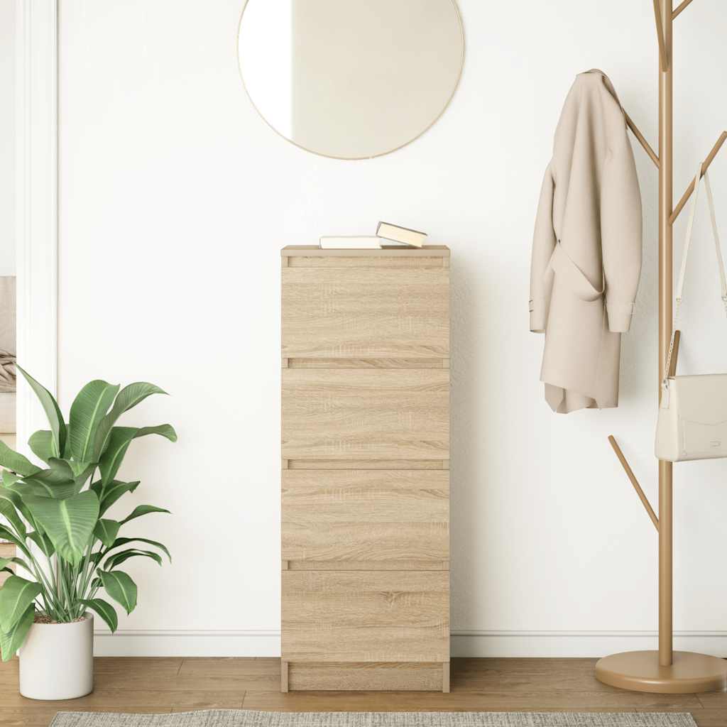 Buffet chêne sonoma 37,5x35x99 cm bois d'ingénierie - XIOS